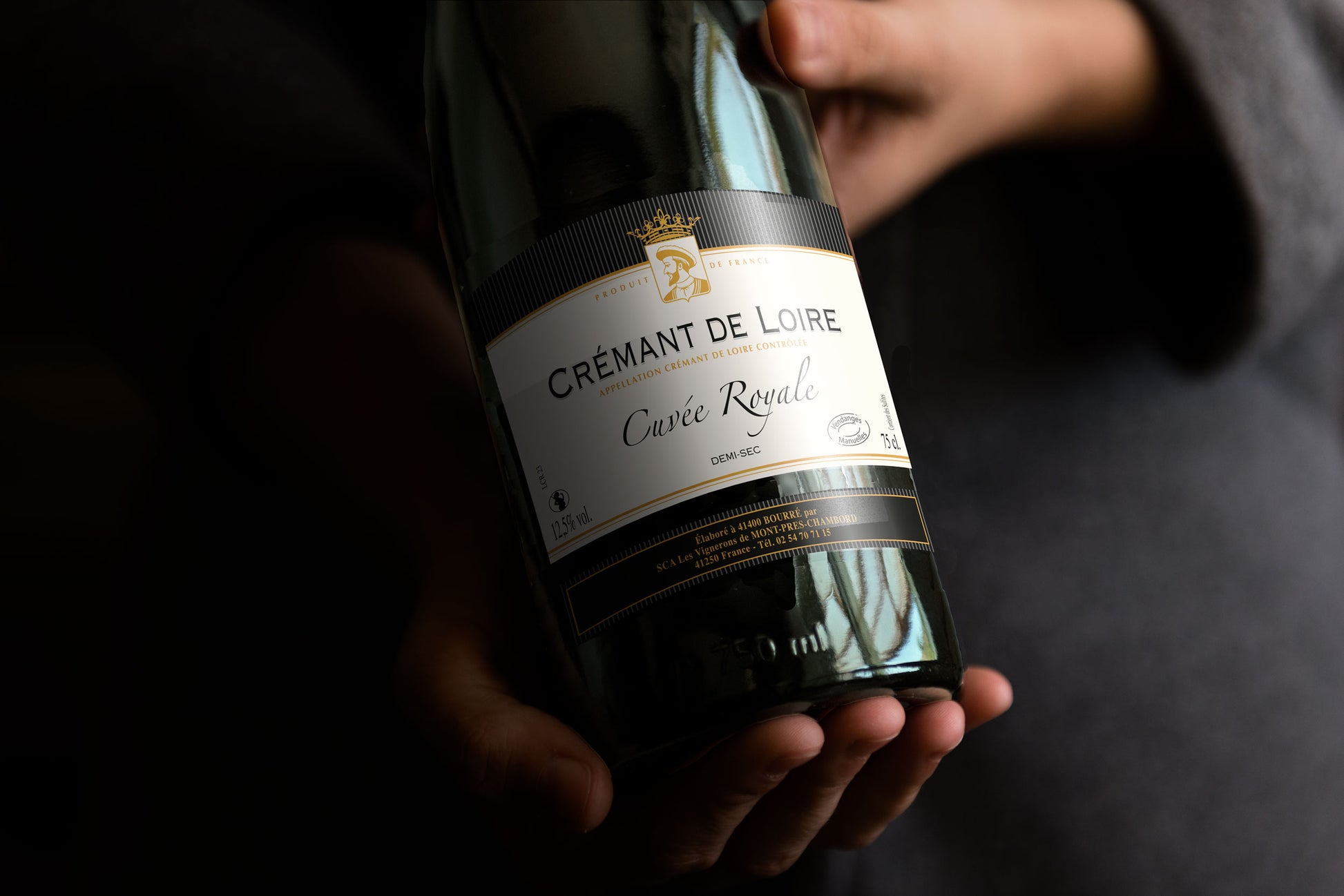 AOC Crémant de Loire Blanc Demi-sec - "Cuvée Royale" - En vente sur la Boutique en ligne de La Cave Coopérative des Vignerons de Mont-Près-Chambord