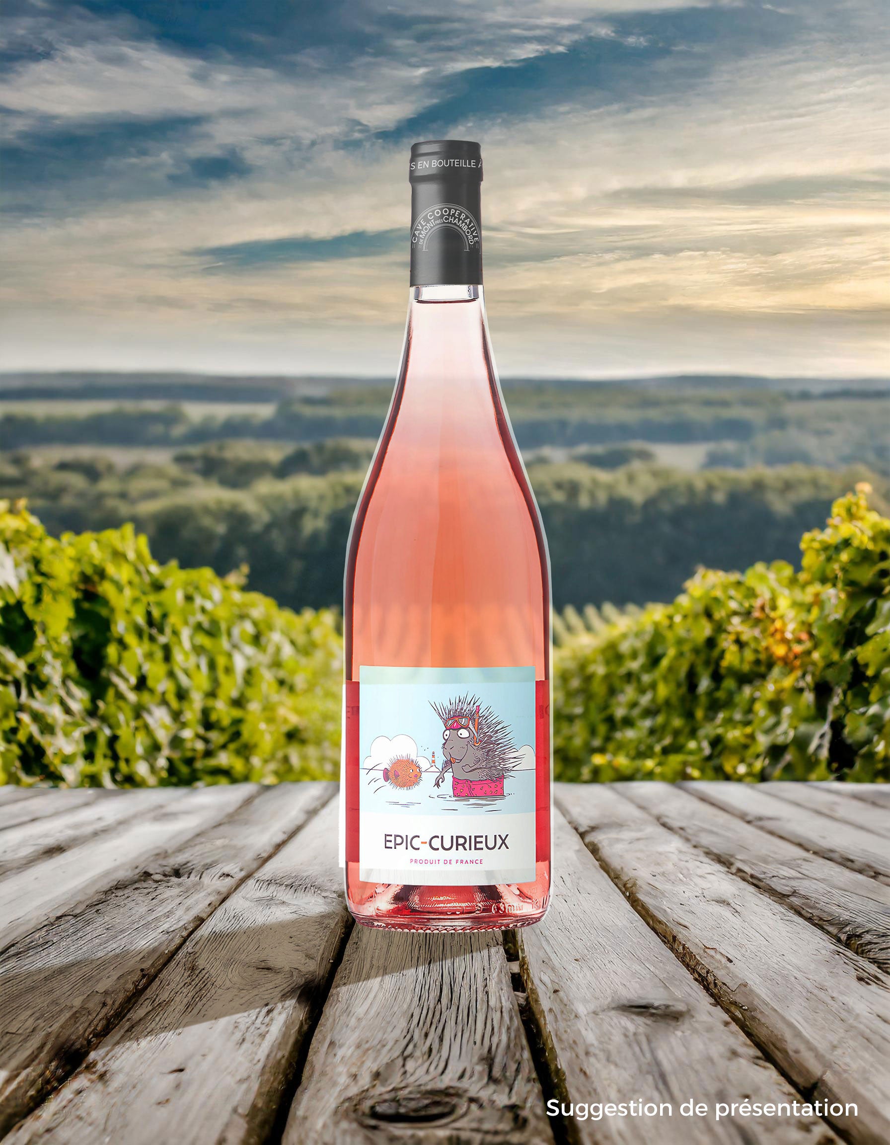 Epic-Curieux : Rosé demi-sec - En vente sur la boutique en ligne La Cave Coopérative des Vignerons de Mont-Près-Chambord