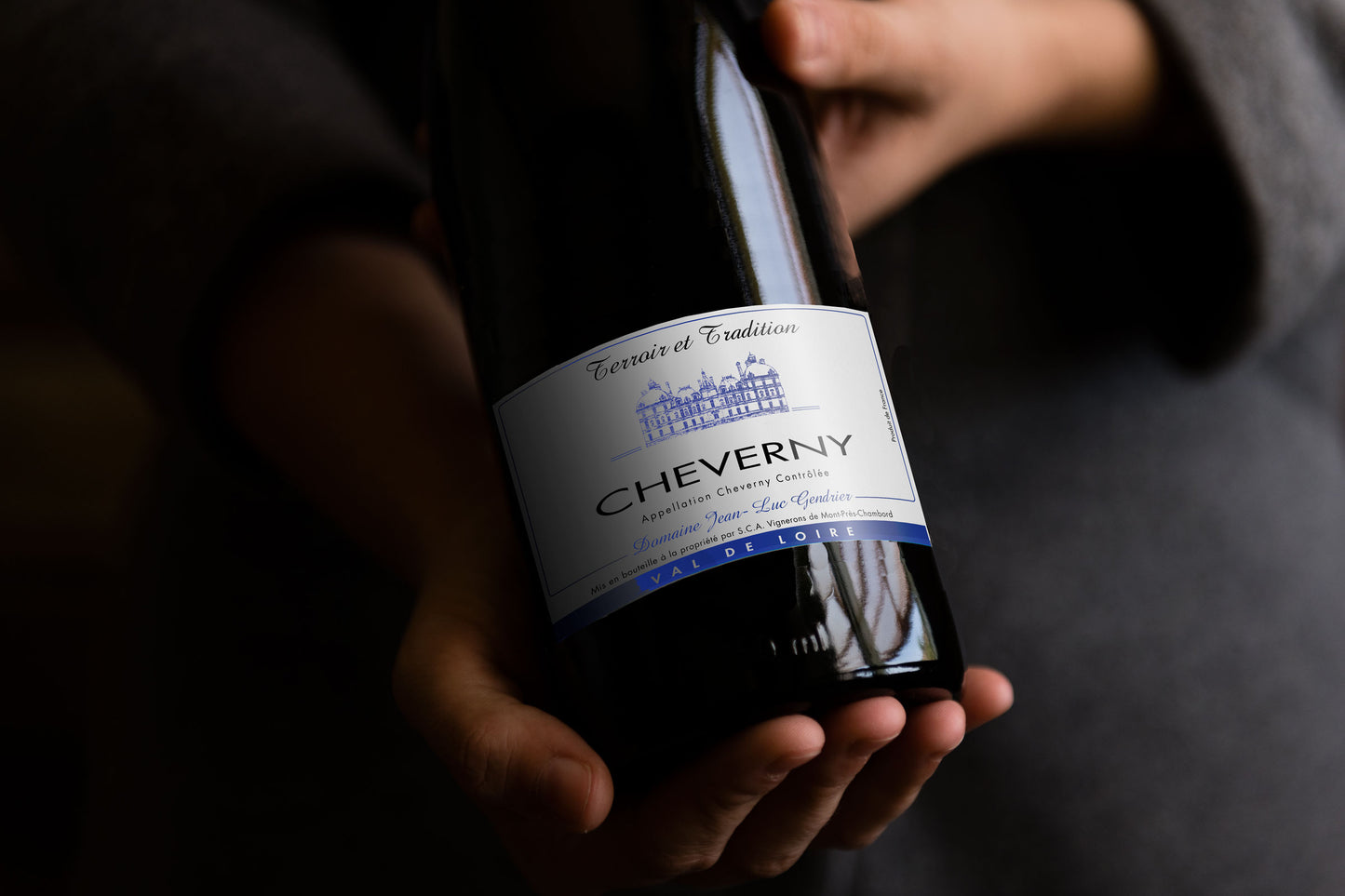 Bouteille de vin AOC Cheverny Rouge 2022 -  "Cuvée Terroir et Tradition"  en vente en ligne sur la boutique de La Cave Coopérative des Vignerons de Mont-Près-Chambord