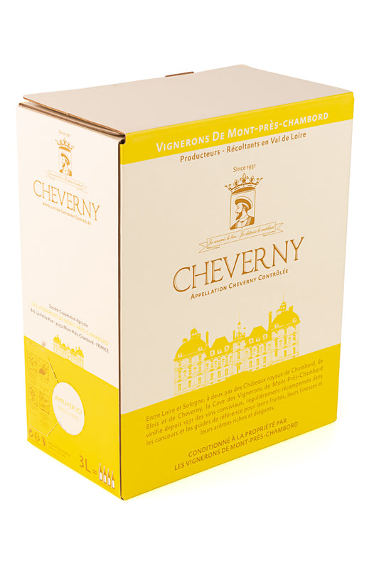 BIB® - Fontaine à vin "AOC Cheverny Blanc" 3 litres - en vente sur la boutique en ligne de La Cave Coopérative des Vignerons de Mont-Près-Chambord