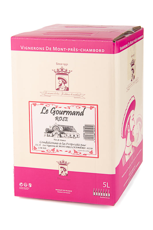 BIB® - Fontaine à vin "Le rosé Gourmand" 5 litres - en vente sur la boutique en ligne de La Cave Coopérative des Vignerons de Mont-Près-Chambord